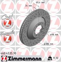 ZIMMERMANN Stabdžių diskas FORMULA Z BRAKE DISC 460.4535.70