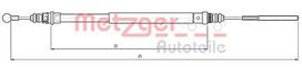 METZGER AUTOTEILE Rankinio stabdžio trosas 10.4722