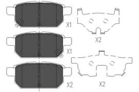 KAVO PARTS Stabdžių kaladėlių komplektas Brake pad set KBP-8526