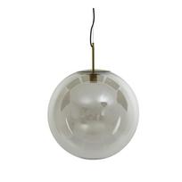 Kabantis šviestuvas bronzinės spalvos ø 48 cm su stiklo gaubtu Medina – Light & Living