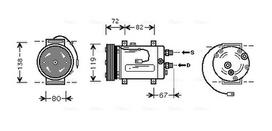 AVA Clever Choice Oro kondicionieriaus kompresorius Air conditioner compressor AIAK177