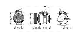 AVA Clever Choice Oro kondicionieriaus kompresorius Air conditioner compressor AIK343