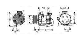 AVA Clever Choice Oro kondicionieriaus kompresorius Air conditioner compressor HDK232