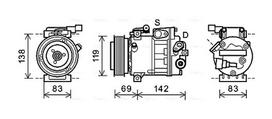 AVA Clever Choice Oro kondicionieriaus kompresorius Air conditioner compressor HYK281