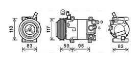 AVA Clever Choice Oro kondicionieriaus kompresorius Air conditioner compressor HYK323