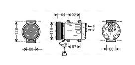 AVA Clever Choice Oro kondicionieriaus kompresorius Air conditioner compressor JEK029