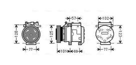 AVA Clever Choice Oro kondicionieriaus kompresorius Air conditioner compressor KAAK211