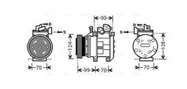 AVA Clever Choice Oro kondicionieriaus kompresorius Air conditioner compressor KAK130