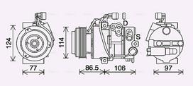 AVA Clever Choice Oro kondicionieriaus kompresorius Air conditioner compressor KAK285