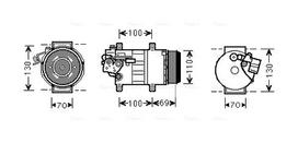 AVA Clever Choice Oro kondicionieriaus kompresorius Air conditioner compressor MSK576