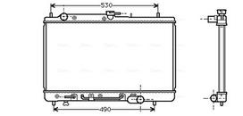AVA Clever Choice Variklio aušinimo radiatorius Radiator MZ2068