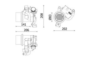 MAHLE EGR aušintuvas BEHR *** PREMIUM LINE *** CE 39 000P