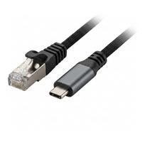 Synergy 21 Kabel USB 3.2 C St> RJ45 2.0m** USB3.2 Type-C schwarz Textil - Kabel - Digital/Daten (S215535)