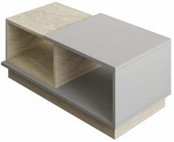 Kavos staliukas Kalune Design Consept, pilka sp./travertine sp., 45 cm x 90 cm x 36 cm