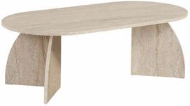 Kavos staliukas Nordure Melina, travertine sp., 60 cm x 120 cm x 40 cm