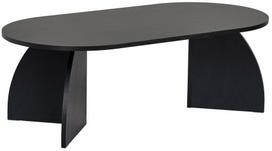 Kavos staliukas Nordure Melina, juoda sp., 60 cm x 120 cm x 40 cm