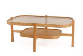 Kavos staliukas Kalune Design Godiva, oak, 70 cm x 110 cm x 48 cm