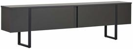 Televizoriaus spintelė Nordure Onera, antracito sp./juoda sp., 29.5 cm x 180 cm x 50.5 cm