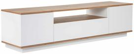 Televizoriaus spintelė Kalune Design Veramont, balta sp./pine, 44.5 cm x 180 cm x 44.6 cm