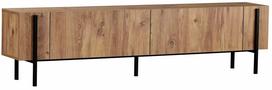 Televizoriaus spintelė Nordure Nexus, juoda sp./pine, 29.5 cm x 180 cm x 45.5 cm