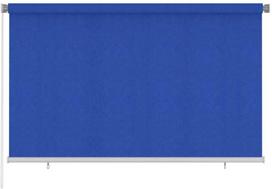 Lauko roletas, 245 (plotis) x 140 (aukštis) cm, mėlynos spalvos, HDPE