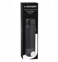 Gertuvė Wessper B2 TRITAN Actitex™ filtro butelis, 1000 ml, juodas (WES273-1000-BK_K)