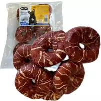 Hau&Miau Pausesnack šunų skanėstas, odelės formos spurgos, įvyniotos į marmurinę antieną, 7-8 cm, 500g