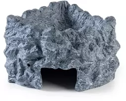 Exo Terra Wet Rock, slėptuvė su dubeniu, terariumui, keraminė, L, 21x15,5x11,5 cm, 150 ml, kampinė