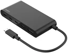 Belkin USB šakotuvas USB-C, HDMI 2.0 4K, 4 prievadai USB-C 10Gbps, maitinimo šaltinis 100 W