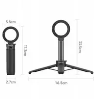 Asmenukių lazda Ulanzi Selfie Stick Magsafe trikojis 33,5 cm Mini trikojo magnetinis karabinas 14n Ulanzi / Mt71