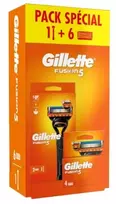 Procter GILLETTE Fusion 5 vyriškas skustuvas + 6 ašmenys