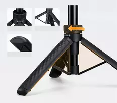 Asmenukių lazda Kf Mini trikojis + asmenukių lazda 65 cm 360° telefono laikiklis ant galvos K&f / Kf09.180s1