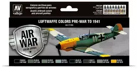 Vallejo Vallejo: 71.165 - Model Air - Oro karas - Liuftvafės spalvos - Prieškaris iki 1941 m. (8x18 ml)