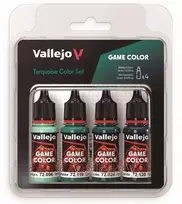 Vallejo Vallejo: 72.390 - Game Color - turkio spalvų rinkinys (4 x 18 ml)