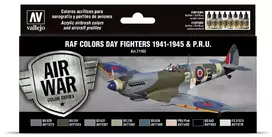 Vallejo Vallejo: 71.162 - Model Air - Air War - RAF spalvos - Dienos naikintuvai 1941-1945 ir P.R.U. (8x18 ml)