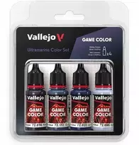 Vallejo Vallejo: 72.389 - Game Color - Ultramarine spalvų rinkinys (4 x 18 ml)