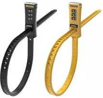 OnGuard ONGUARD 8078 Zip Lock rinkinys 10mm 180cm Su kodu juoda/geltona rinkinys 2 vnt