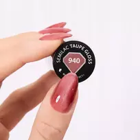 Semilac SEMILAC hibridinis nagų lakas Taupe Gloss 940 7 ml