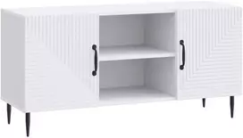 TV staliukas Televizoriaus spintelė Balta 102 x 34,5 x 50 cm