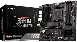 MSI B550M Pro-VDH WIFI pagrindinės plokštės lizdas AM4