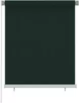 Lauko roletas, 125 (plotis) x 140 (aukštis) cm, tamsiai žalios spalvos, HDPE