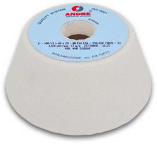 ANDRE TAURELĖS FORMOS ŠLIFAVIMO DISKAS 125mm x 40mm x 20mm 99A46K7VE01-30 Baltas „TYP 11”