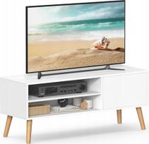 Vasagle TV spintelė Lowboard TV spintelė televizoriams iki 55 colių 120 cm televizoriaus stovas svetainei pramoninio dizaino white | LTV120T46  XXX | 194343044699