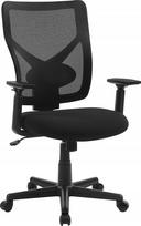 Biuro kėdė Songmics pusiau tinklinė, pasukama ergonominė kėdė su atlošo mechanizmu, su paminkštinimu ir vidine spyruokle | OBN36BK  XXX | 6955880303090