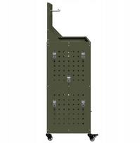 Įrankių vežimėlis vidaXL su lentyna ir ratuku, Olive, 65 x 35 x 111 cm Lumarko! | 874556 VidaXL | 8721288622846