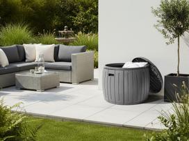 Lauko dėžė Beliani lauko dėžė PRINOS 56 cm 56 cm Grey | 660837   Bel | 4069605043757