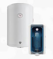Vandens šildytuvas „BANDINI ST COMBI 80LT“ su šildymo spirale + 2 kW kaitinimo elementas (dešinėje)