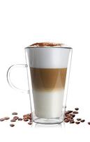 Vialli Design latte puodelis dvigubo stiklo sienelėmis Amo, 320 ml