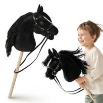 Hobby Horse – arkliukas ant lazdos vaikams, 68 cm (juodas)