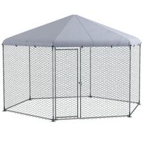 Vištidė 400x346x263 cm, metalas, 10–15 vištų, pilka